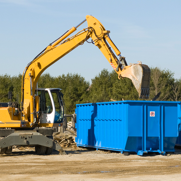 can i request a rental extension for a residential dumpster in Leesburg AL